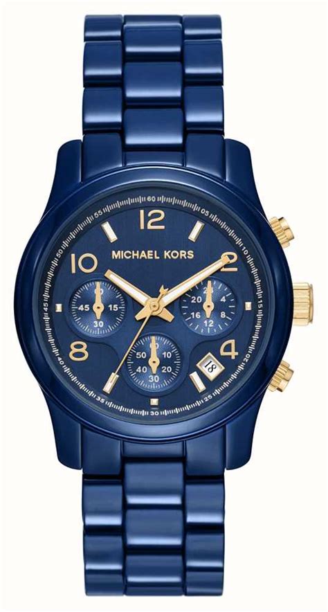 michael kors blaues zifferblatt|Designer.